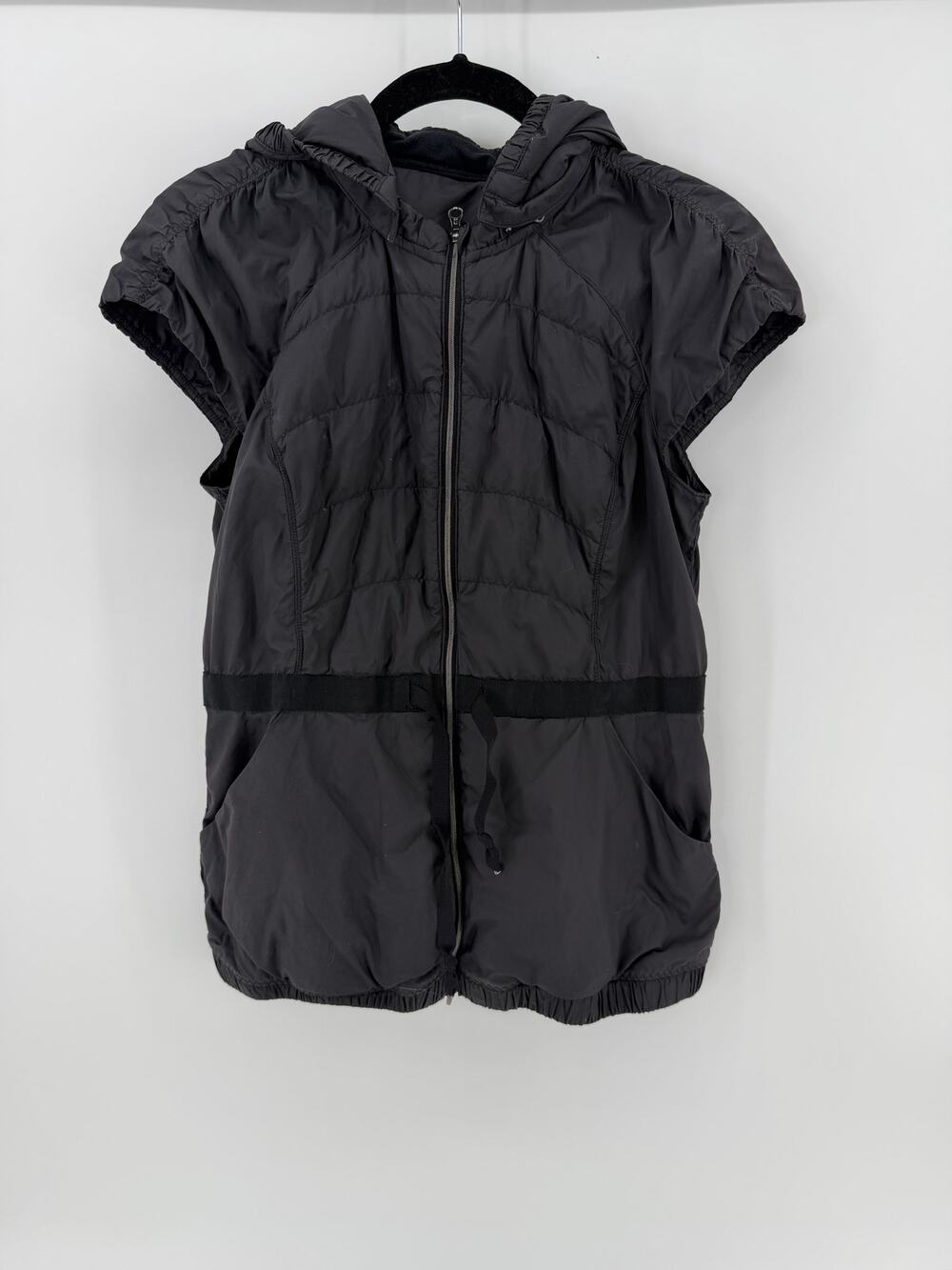 Lululemon Spring Fling cap sleeve hoodie zip up vest